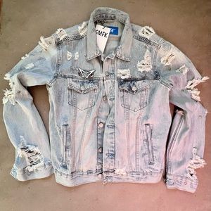 SMFK Nirvana Destroyed Denim Jacket